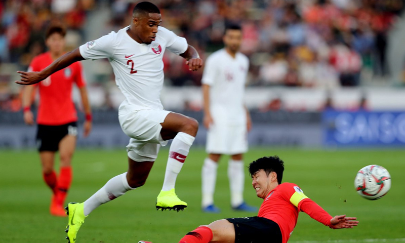 المنتخب القطري في ليلة الفوز على كوريا الجنوبية في دور ربع النهائي من كأس أمم آسيا (AFC)