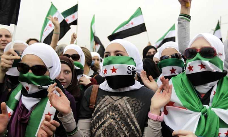 مظاهرة للمعارضة السورية في الأردن - آذار 2013 (Getty)