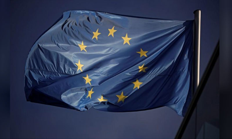 علم الاتحاد الأوروبي - 26 أيار 2019 (رويترز)