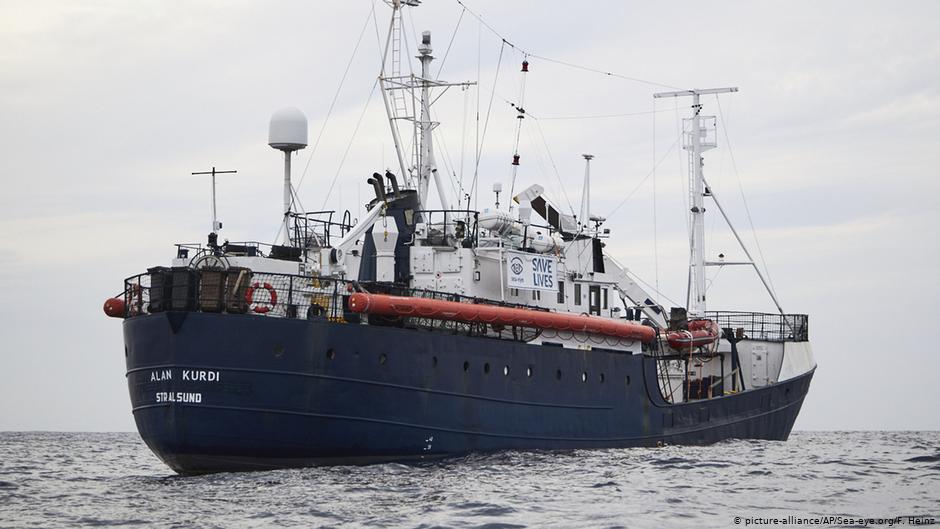 سفينة الإنقاذ الألمانية "آلان كردي"، 2019، المصدر (DW)