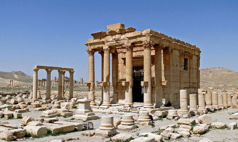 معبد بعل شمين الأثري في تدمر (newpalmyra.org)