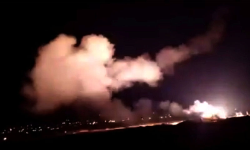 الدفاعات الجوية السورية تتصدى لقصف إسرائيلي (سانا)