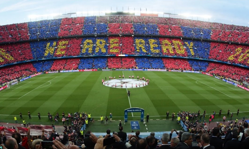 ملعب برشلونة قبل مباراة الكلاسيكو ضد ريال مدريد- 6 آيار 2015 (FC BARCELONA)