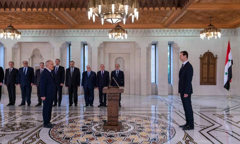 حكومة النظام السوري تؤدي اليمين الدستورية أمام بشار الأسد - 29 من تشرين الثاني 2018 (رئاسة الجمهورية)