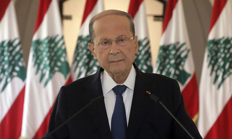 الرئيس اللبناني ميشيل عون 21 من أيار 2020 (الميادين)