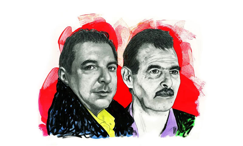 السوريان الحقوقيان مازن درويش وأنور البني اللذان كانا ضمن قائمة مجلة "التايم" أفضل 100 شخصية مؤثرة في عام 2022