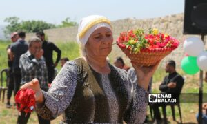 الإيزيديون يحتفلون بعيد "الأربعاء الأحمر" في عفرين - 17 من نيسان 2024 (عنب بلدي)