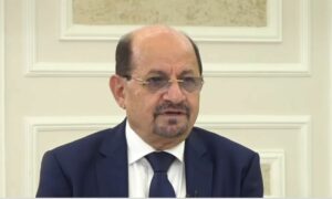 وزير الخارجية اليمني شايع الزنداني خلال لقاء تلفزيوني- 12 من أيار 2024 (العربية الحدث/ لقطة شاشة)