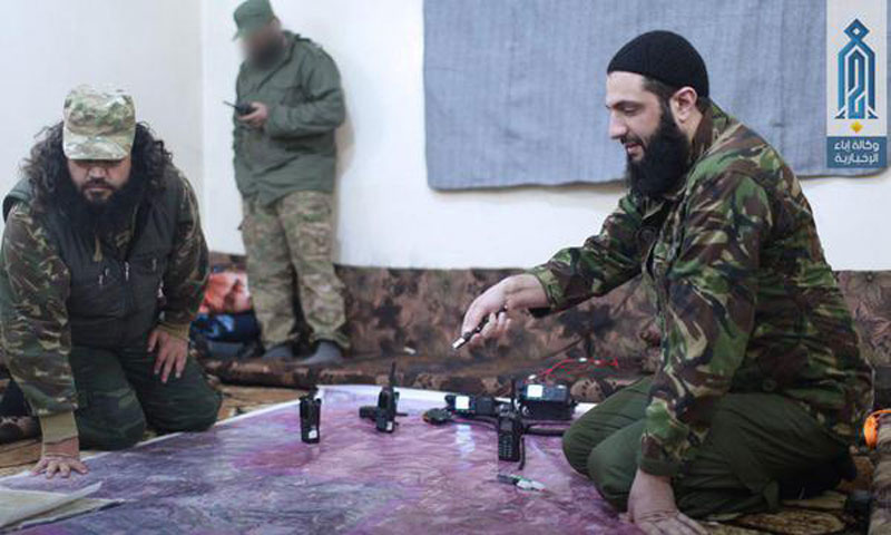 Abu Mohammed al-Julani and Abu Saleh al-Tahan plan to fight the northern Hama countryside – (Ibaa News Agency)