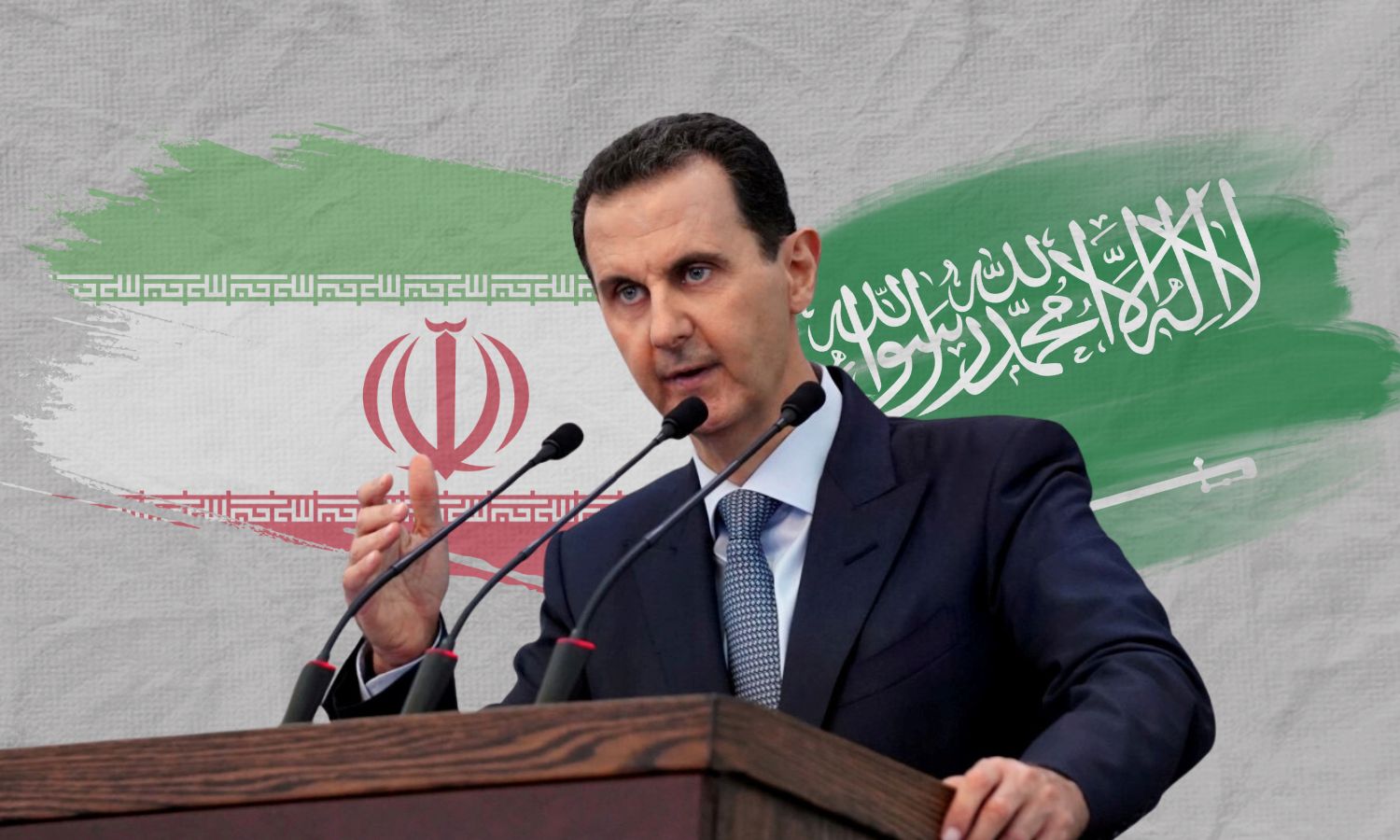 The president of the Syrian regime Bashar al-Assad (Edited by Enab Baladi)