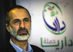 الشيخ معاذ الخطيب رئيس الائتلاف الوطني السوري لقوى الثورة والمعارضة