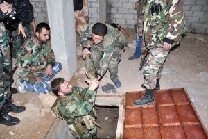 مقاتلو الأسد في بساتين داريا الشرقية - أرشيف
