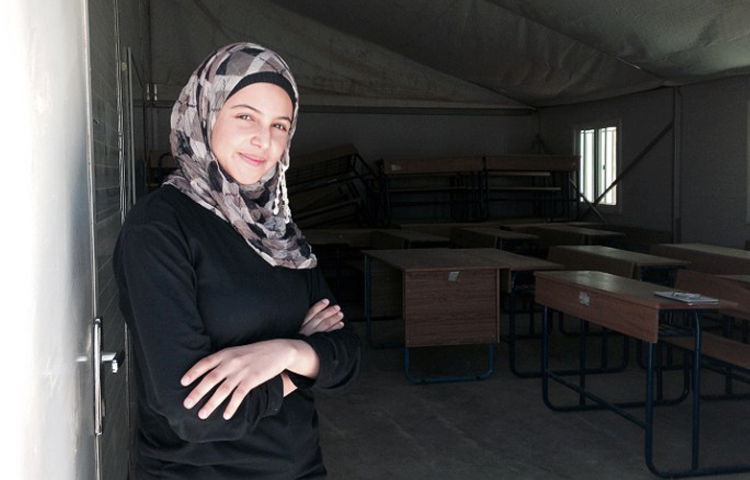 الشابة السورية ميسون المليحان - مخيم الأزرق