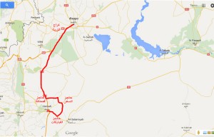 طريق حلب حماة
