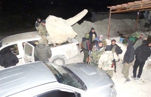 مقاتلو الجيش الحر
قبل اقتحامهم
تلة غزالة في جبل
الأكراد
28 كانون الأول 2015
