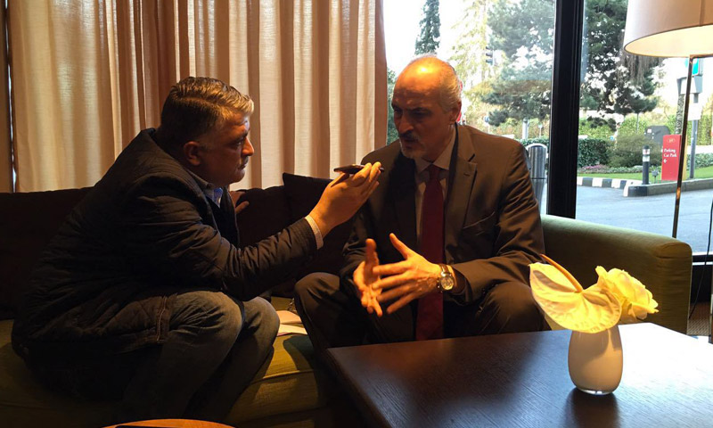 بشار الجعفري في حديثٍ مع سامر يوسف، مدير إذاعة "شام FM".