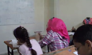 مدرسة في حي الوعر بحمص (عنب بلدي)