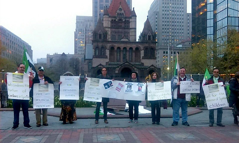 وقفة لناشطين في بوسطن الأمريكية - 7 أيار 2016