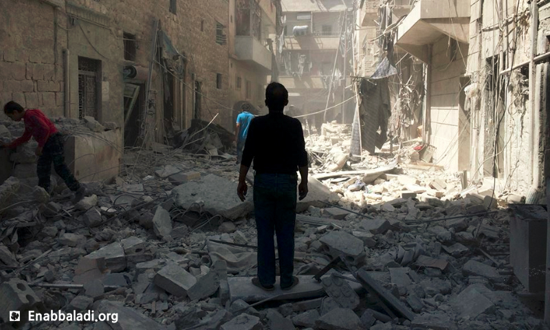 القصف على حي السكري في حلب - الاثنين 30 أيار (عنب بلدي)