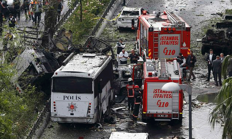انفجار في حي فزنجلر في اسطنبول