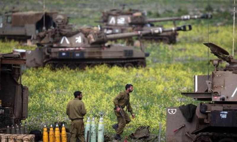 آليات حربية إسرائيلية في الجولان المحتل (AFP)آليات حربية إسرائيلية في الجولان المحتل (AFP)