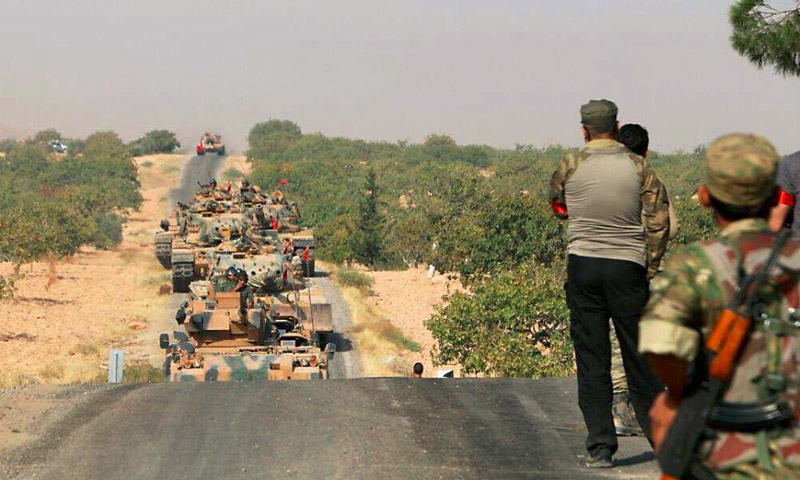 دبابات تركية ومقاتلي "الجيش الحر" تتجه إلى مدينة جرابلس شمال شرق حلب - الأربعاء 24 آب (TRT)