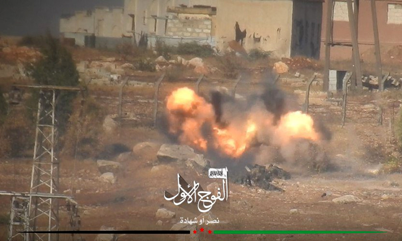 استهداف قوات الأسد والميليشيات المقاتلة إلى جانبها على جبهة الراموسة 19 آب (القوج الأول)