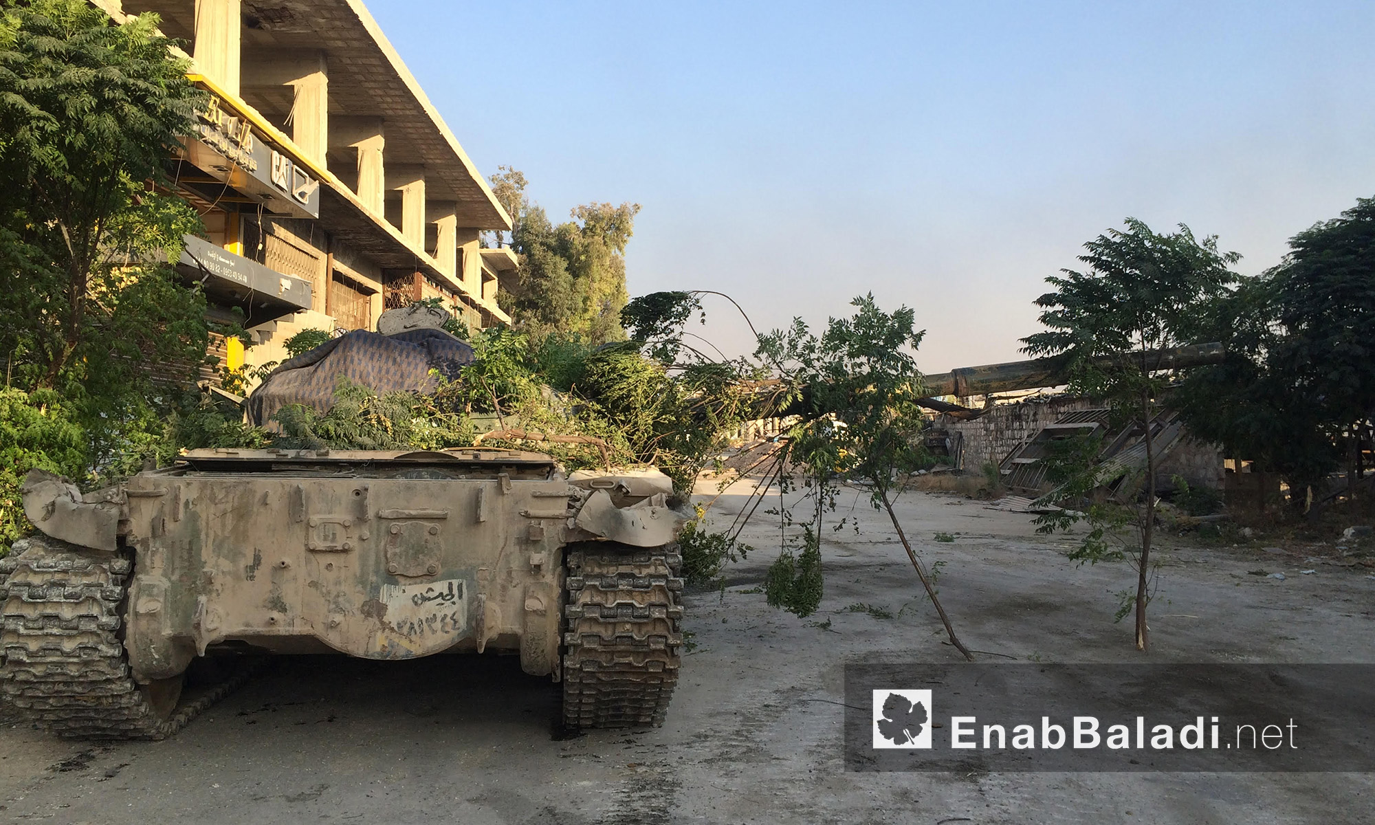 دبابة لقوات  المعارضة على جبهة الراموسة في حلب - الجمعة 6 آب (عنب بلدي)