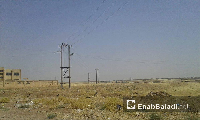 شبكة كهرباء في محافظة الحسكة (عنب بلدي)
