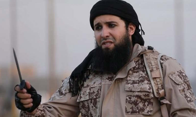 رشيد قاسم ظهر في تسجيل مصور لتنظيم "الدولة الإسلامية" (يوتيوب)
