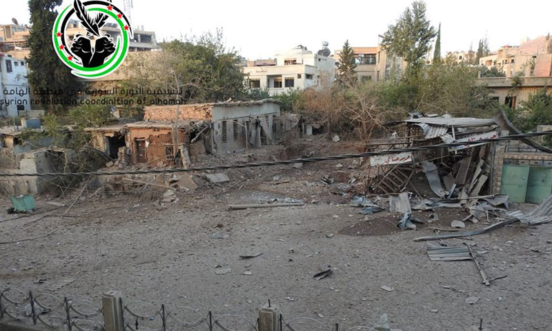 أضرار مادية في بلدة الهامة جراء القصف المدفعي- الاثنين 3 تشرين الأول (فيس بوك)