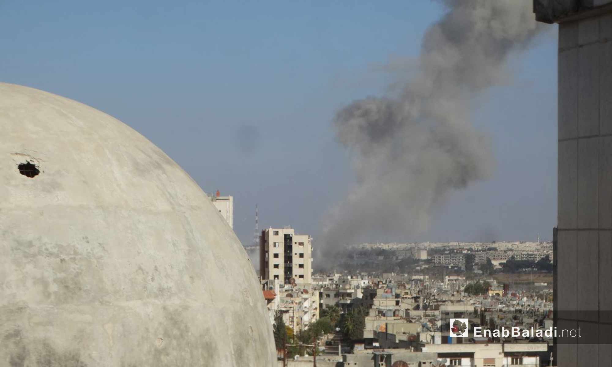 آثار القصف على حي الوعر في حمص - 17 تشرين الثاني 2016 (عنب بلدي)