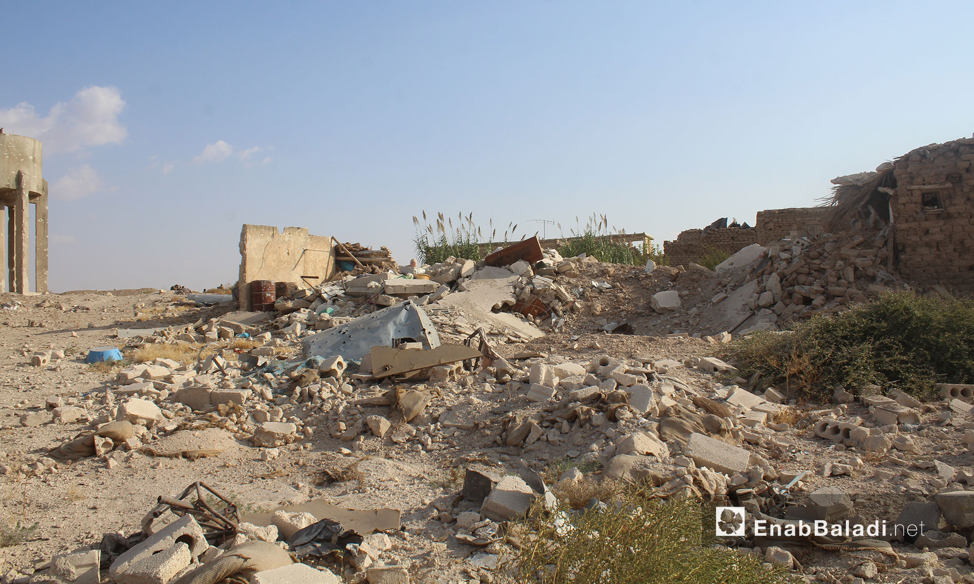 آثار الدمار الذي لحق بقرية الطوقلي في ريف حلب الشمالي - 11 كانون الأول 2016 (عنب بلدي)