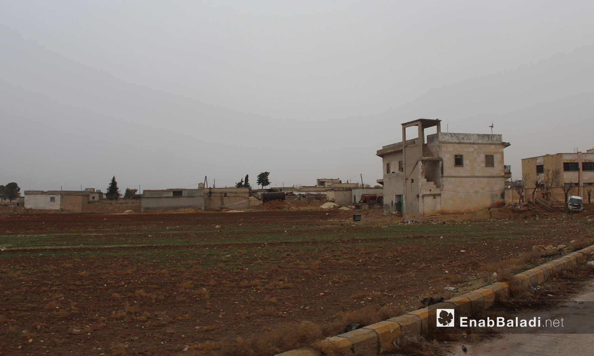  قرية الزيادية بريف حلب الشمالي بعد هطول الأمطار - 14 كانون الأول 2016 (عنب بلدي)