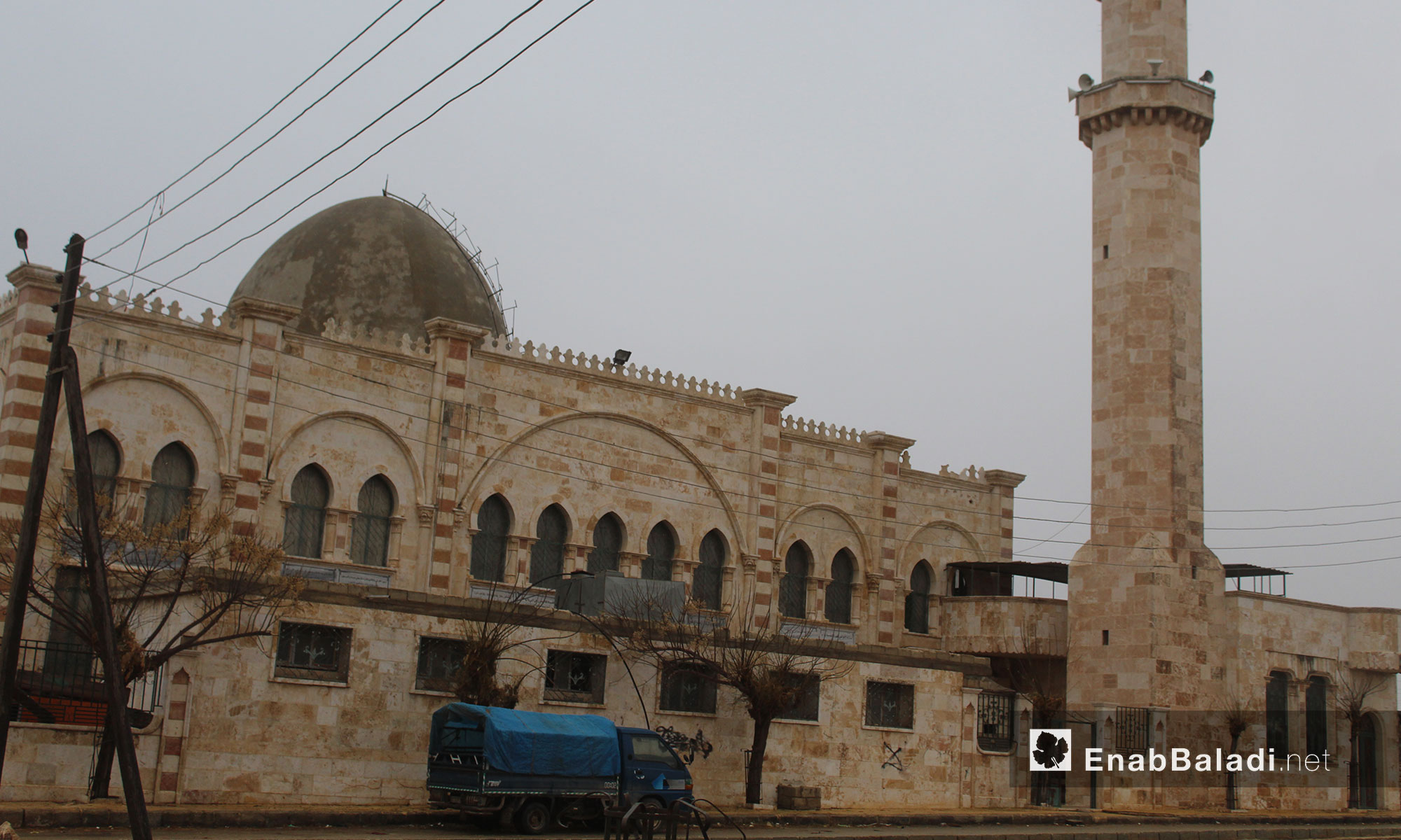 أحد مساجد قرية الزيادية بريف حلب الشمالي - 14 كانون الأول 2016 (عنب بلدي)