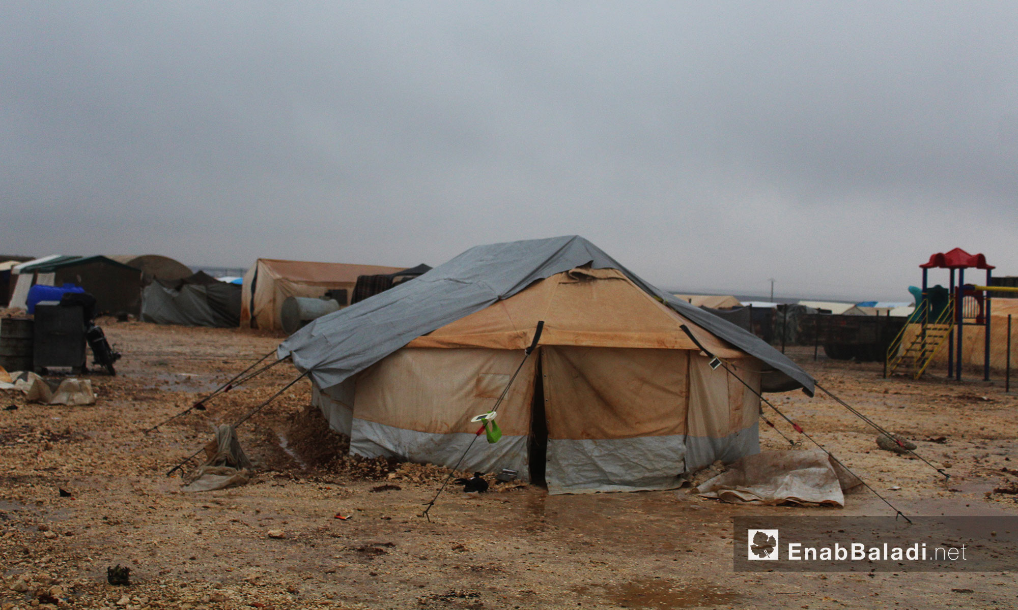 مخيم حدودي في ريف حلب الشمالي - 1 كانون الأول 2016 (عنب بلدي)