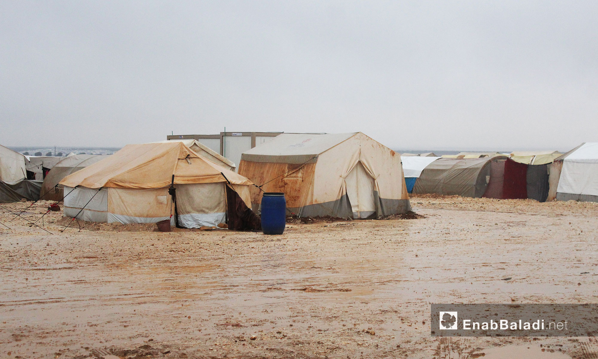 مخيم حدودي في ريف حلب الشمالي - 1 كانون الأول 2016 (عنب بلدي)