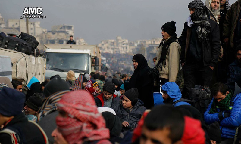إجلاء المدنيين من مدينة حلب المحاصرة_(مركز حلب الإعلامي)