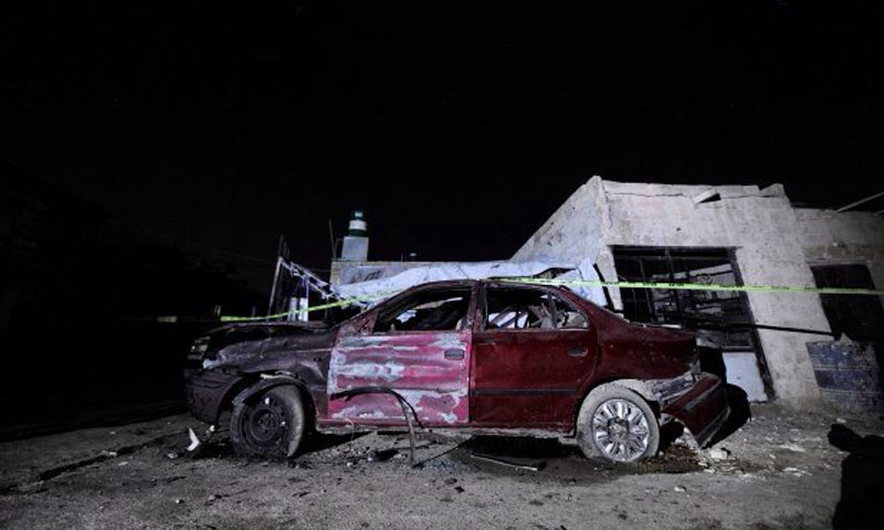 المنطقة التي شهدت تفجيرًا في حي كفرسوسة بدمشق- الخميس 12 كانون الثاني (فيس بوك)