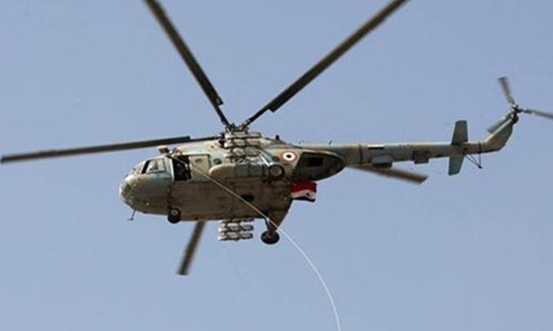 طائرة هيلوكوبتر تابعة للنظام السوري_(انترنت)