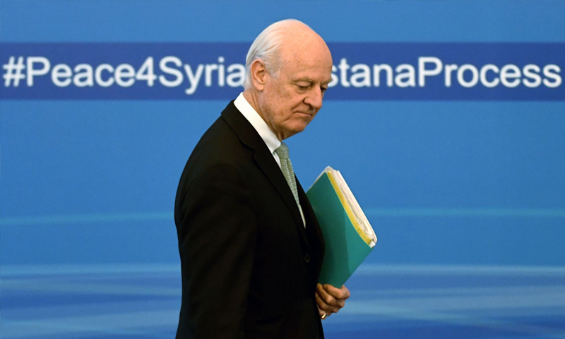 المبعوث الخاص إلى سوريا ستيفان ديميستورا_(AFP)