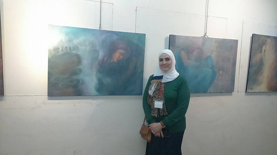 أعمال الفنانة رندة تفاحة (تجمع فناني فلسطين)
