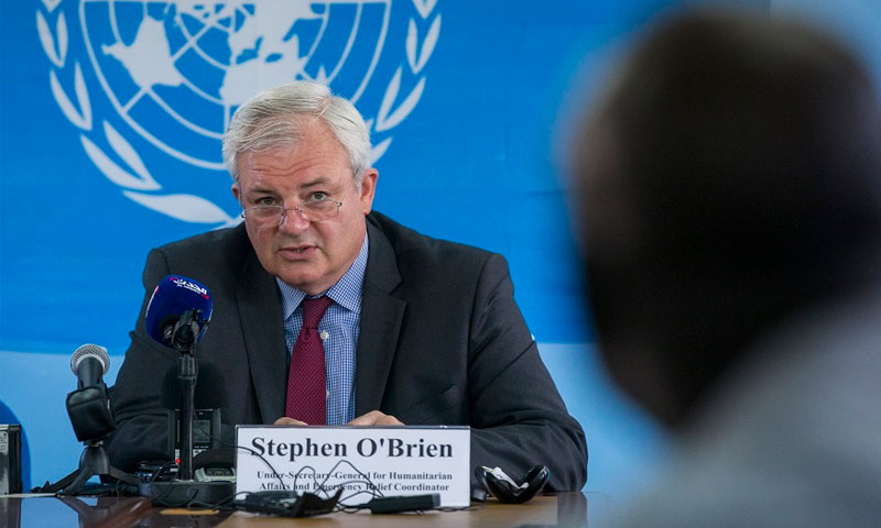 مساعد الأمين العام للأمم المتحدة للشؤون الإنسانية، ستيفن أوبراين - (انترنت)