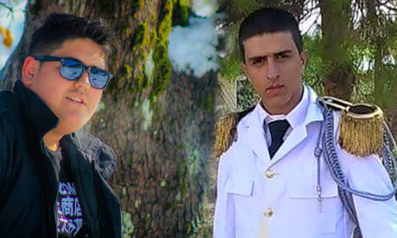 جعفر زيد صالح (يمين) إلى جانب زين صفوان خير بيك (فيس بوك)