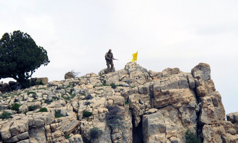 عنصر من حزب الله اللبناني في جبال القلمون_كانون الثاني 2017_(AP)