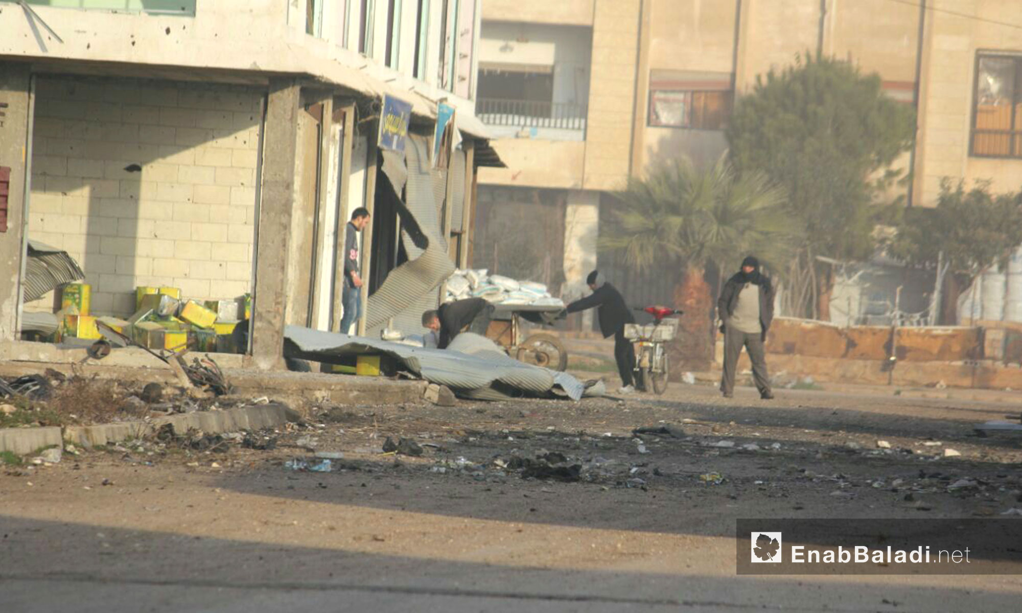 حي الوعر صباحًا بعد يوم من القصف - 11 شباط 2017 (عنب بلدي)