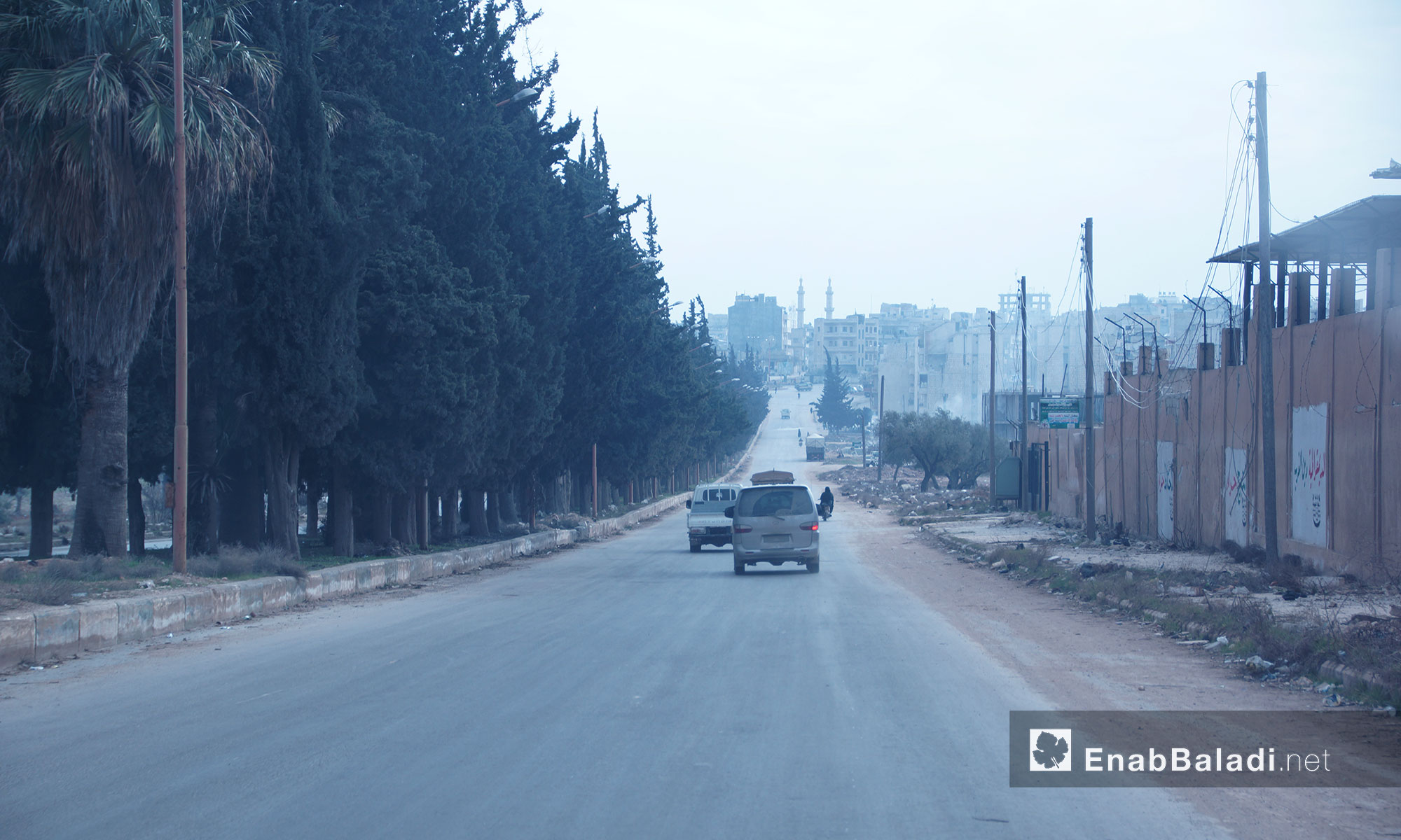 مدخل مدينة إدلب الشمالي - 6 شباط 2017 (عنب بلدي)