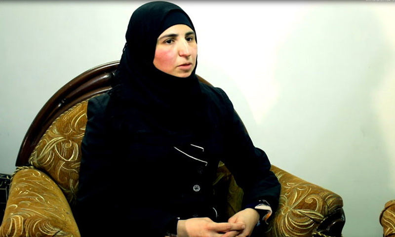 المعتقلة المحررة رشا شربجي (يوتيوب)