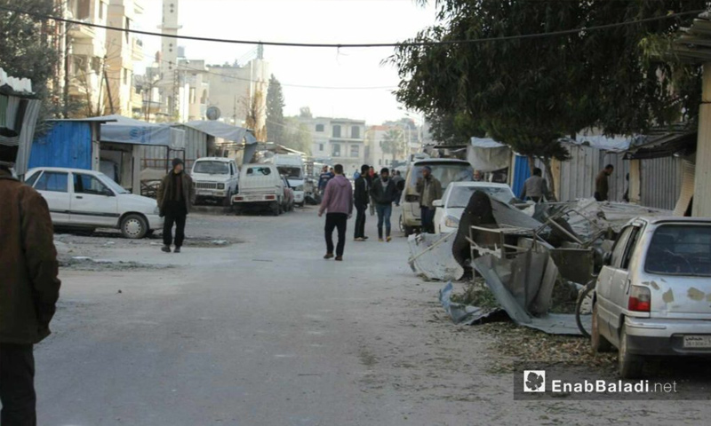 آثار القصف على حي الوعر في حمص - 26 شباط 2017- (عنب بلدي)