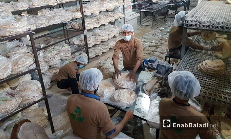 مشروع دعم الخبز في إدلب - نيسان 2017 (عنب بلدي)